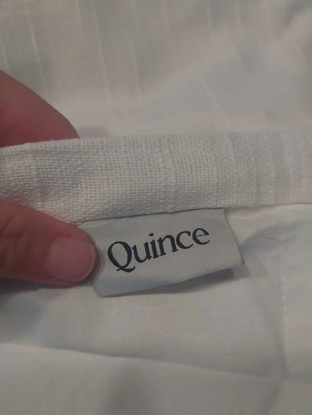 NWT! Quince 100% Cotton White Slub Curtains, 48